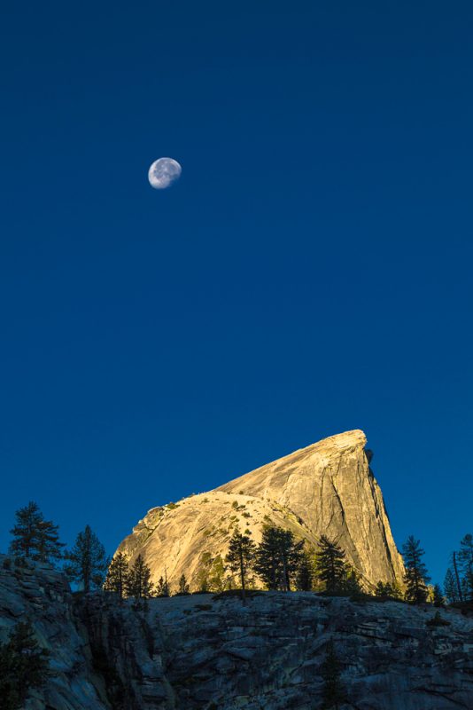 2bfree, Half Dome, Kalifornien, Mond, National Park, Nationalpark, USA, Yosemite