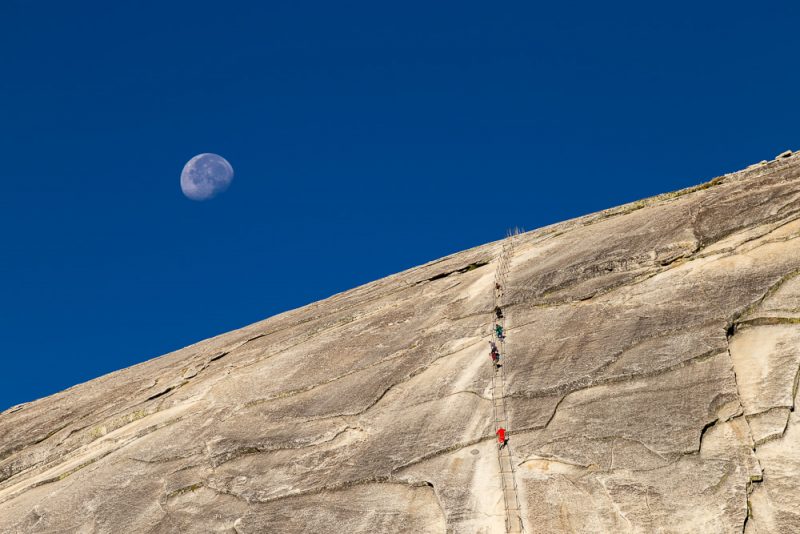 2bfree, Half Dome, Kalifornien, Klettern, Mond, National Park, Nationalpark, USA, Yosemite
