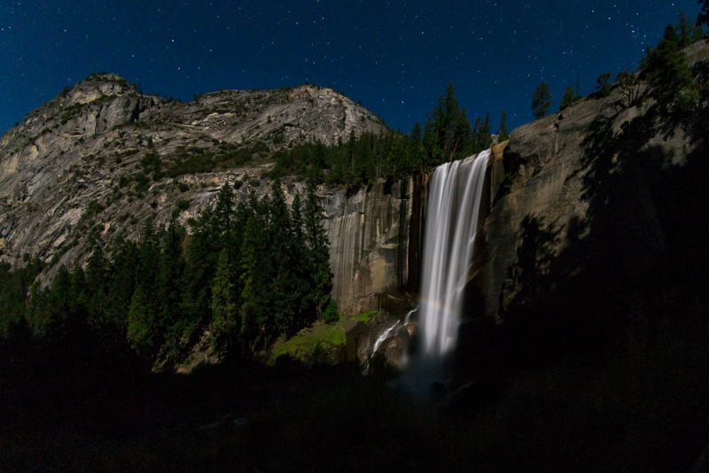 2bfree, Kalifornien, Nacht, National Park, Nationalpark, Regenbogen, USA, Vernal Fall, Wasserfall, Yosemite