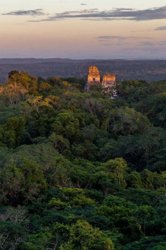 Sunset over Tikal