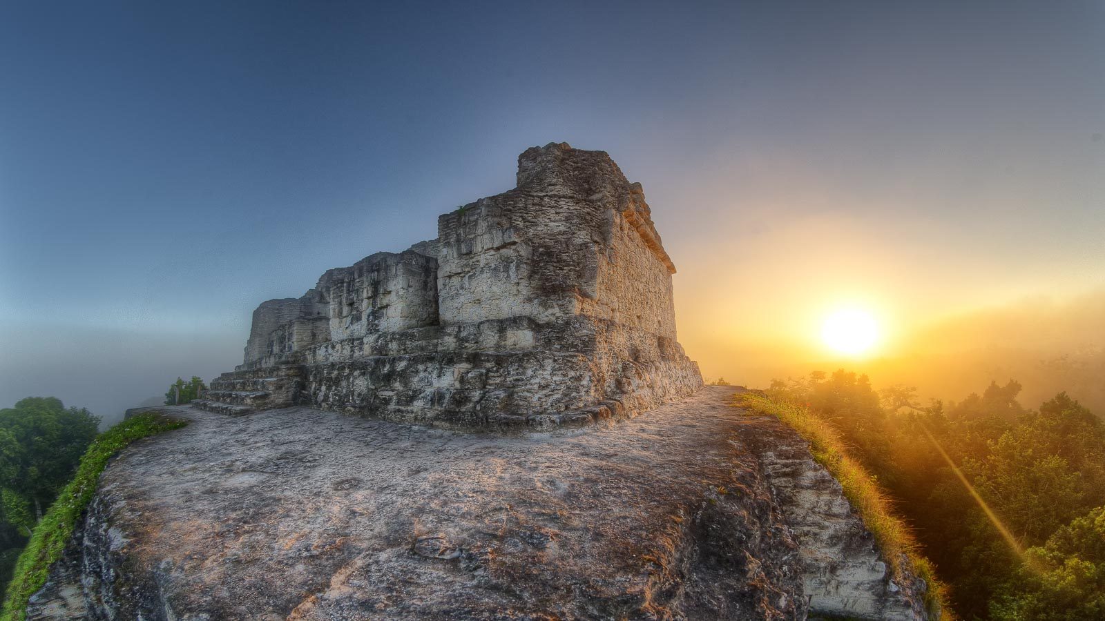 Yaxha sunrise
